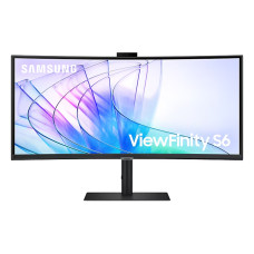 מסך מחשב קעור Samsung 34" ViewFinity S6 VA UWQHD 100Hz 5ms 1000R