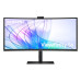 מסך מחשב קעור Samsung 34" ViewFinity S6 VA UWQHD 100Hz 5ms 1000R