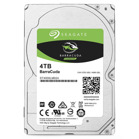 Seagate HDD 4TB 5400 128MB SATA3 2.5 BarraCuda