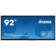 מסך מגע אינטראקטיבי IIYAMA 92" ProLite VA 5K PureTouch-IR+ 50pt Touch 21:9