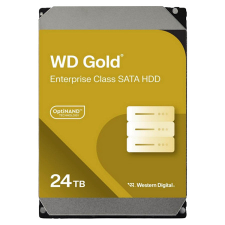 WD Gold 24TB 512MB 7200 3.5" SATA3 Enterprise HDD