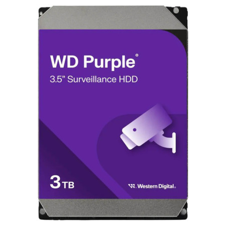 WD 3TB 256MB 5400 3.5" SATA3 Purple HDD