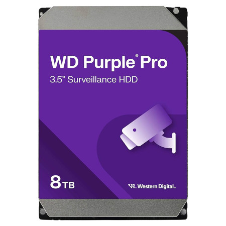 WD 8TB 256MB 7200 3.5" SATA3 Purple Pro HDD