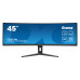 מסך מחשב קעור לגיימינג IIYAMA 45" ProLite VA Dual QHD VA 165Hz 0.8ms 1500R